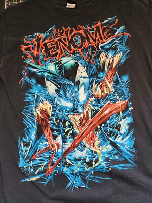 Vintage Venom Marvel Mad Engine T-Shirt VTG Graphic Men's Size