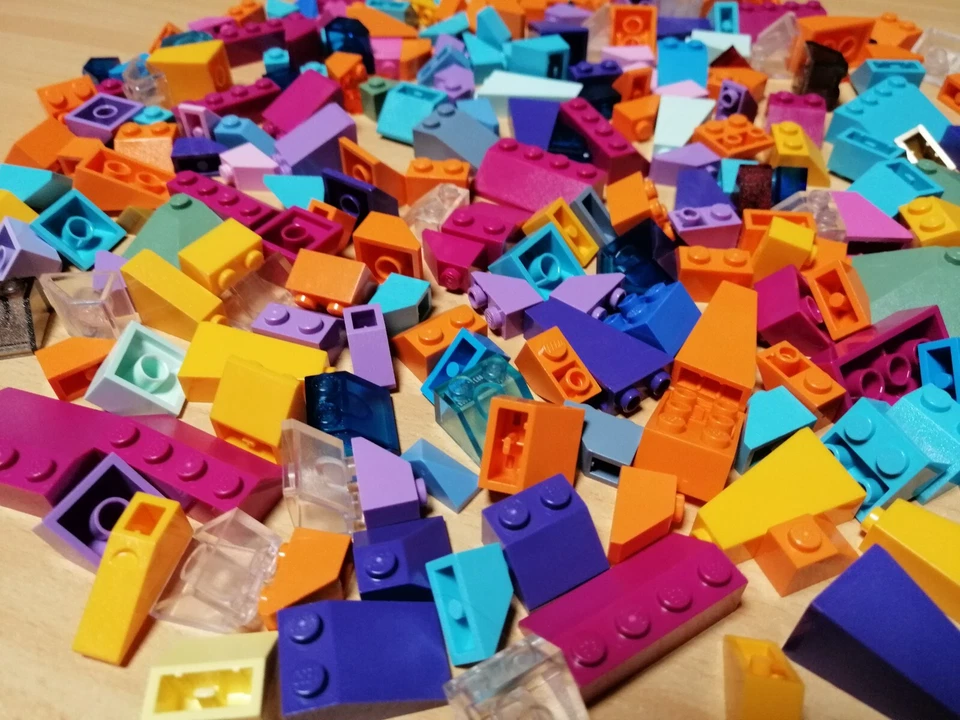 LEGO Großes Konvolut Dachsteine Inverse Steine bunt / Schrägsteine Lego Friends - Bild 4 von 4