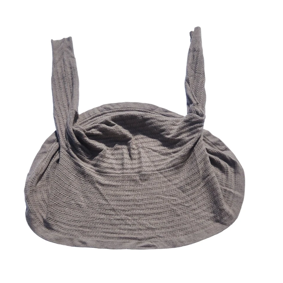 Cárdigan suéter Kenar para mujer 100 % cachemir gris manga larga frente abierto S marrón Foto 2 de 4