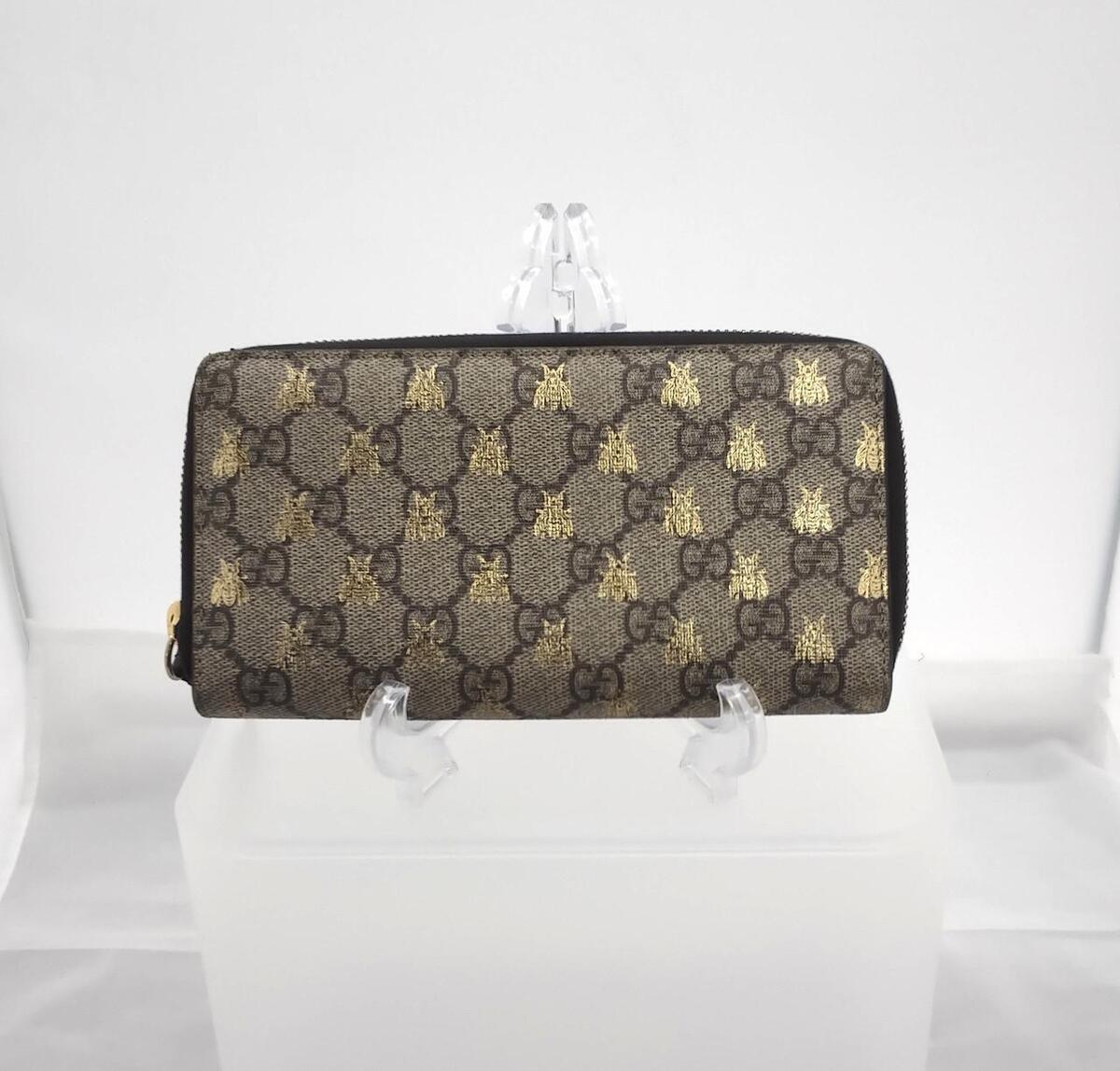 GUCCI 410102 Round Zipper Wallet Brown Authentic Pre-owned GUCCI 410102 Round Zipper Wallet Brown Authentic Pre-owned