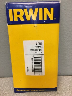Irwin 63123A Split Point Cobalt High Speed Steel Drill Bit 23/64''