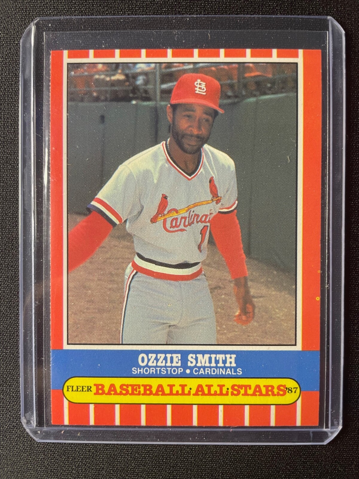1987 Fleer Limited Edition Baseball All Stars Ozzie Smith #41 of 44 Cardinals!!!