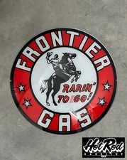 FRONTIER GAS Reproduction 13.5" Gas Pump Globe Face / Lens