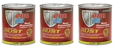 Por-15 45204 (RUST PREVENTATIVE GRAY COATING QUART) (3 Pack)