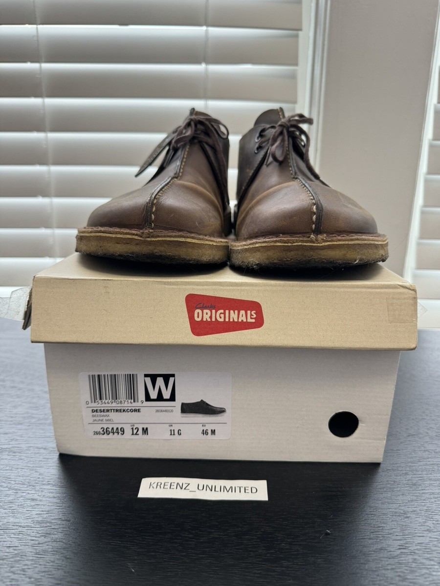$150 Clarks Originals Desert Trek Boot in Beeswax Leather Shoes