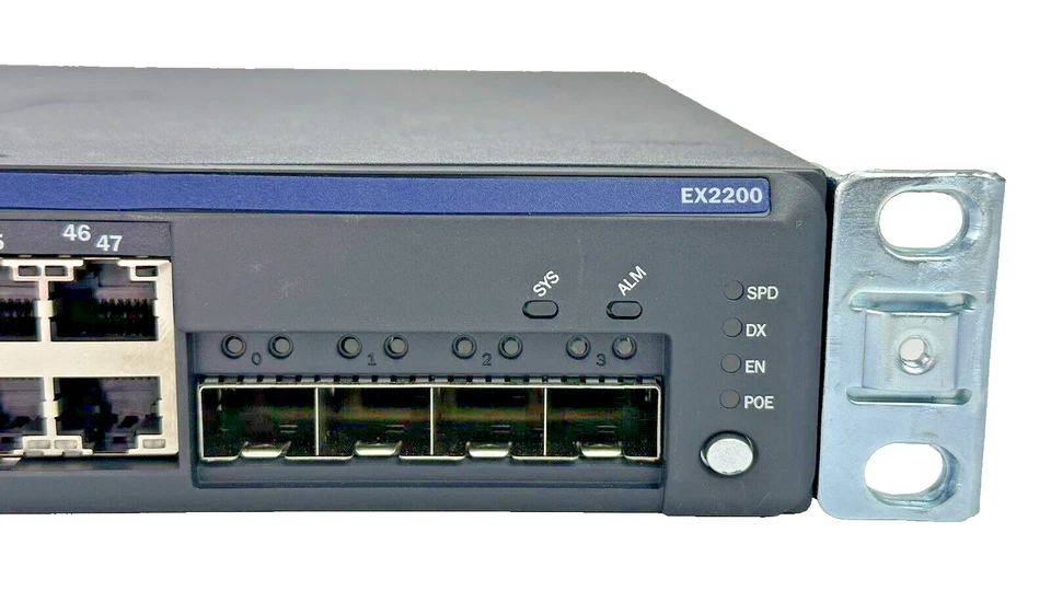 Juniper EX2200-48T-4G 4x SFP 48-Port RJ45 10/100/1000 L3 Switch Uplink Port - Image 2 of 4