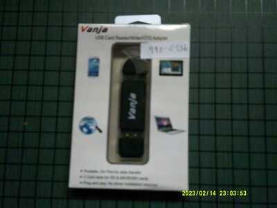 Vanja USB Card Reader/Writer/OTG Adapter Black 440-0556