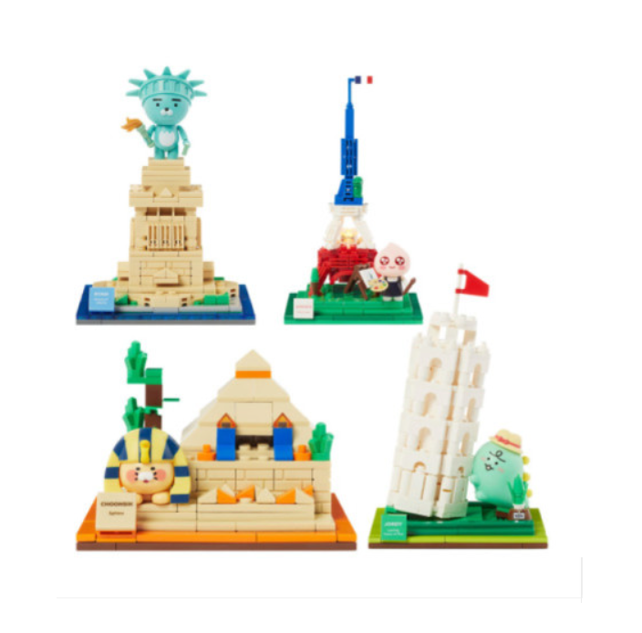 KAKAO FRIENDS] Kakao Friends World Landmark Brick Figure