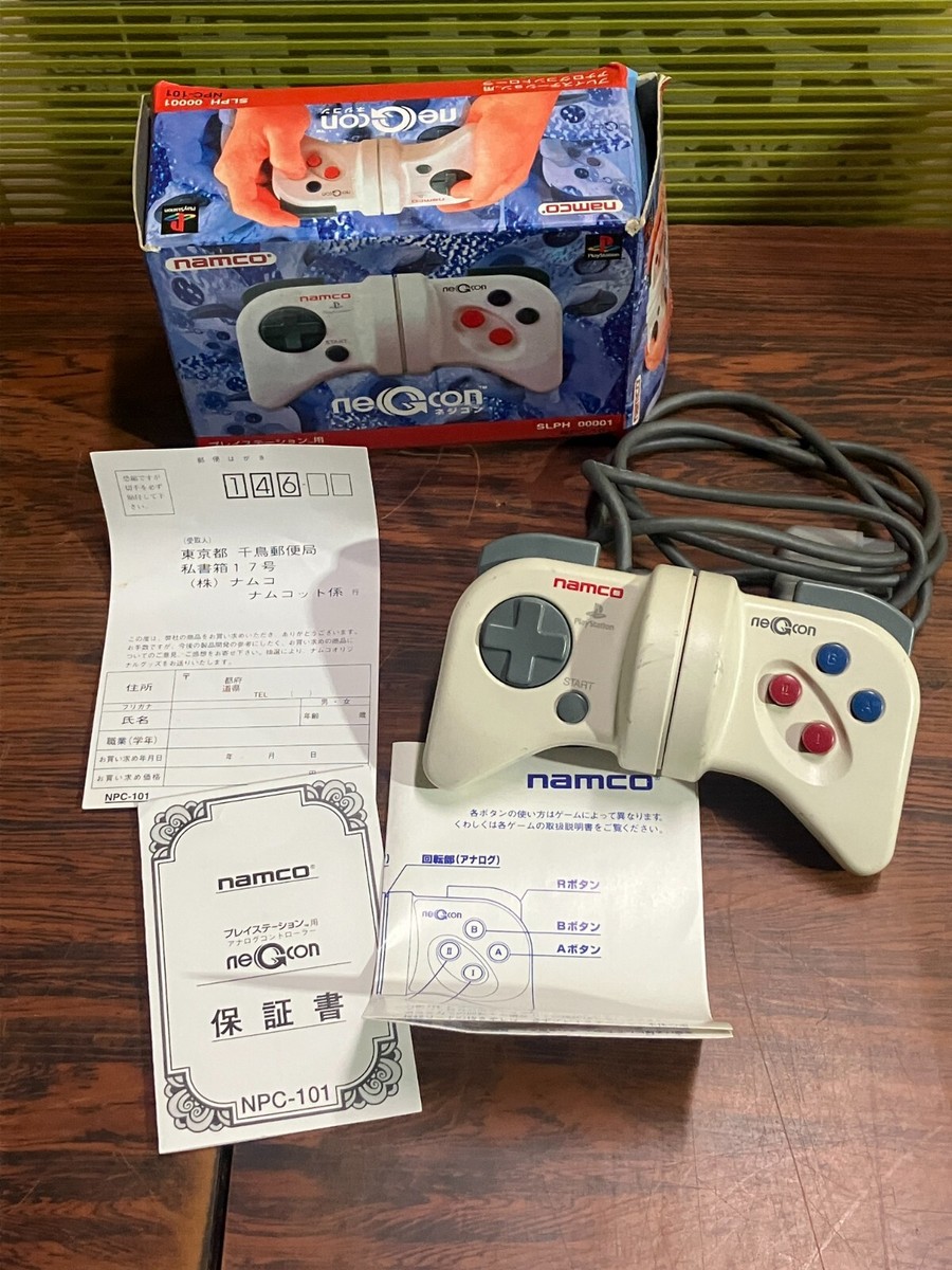 Namco neGcon PS1 PS2 controller in box SLPH-00001 NPC-101 from