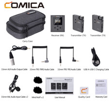 COMICA BoomX-U U1 U2 Multi-functional UHF Wireless Microphone System TX TX RX U2