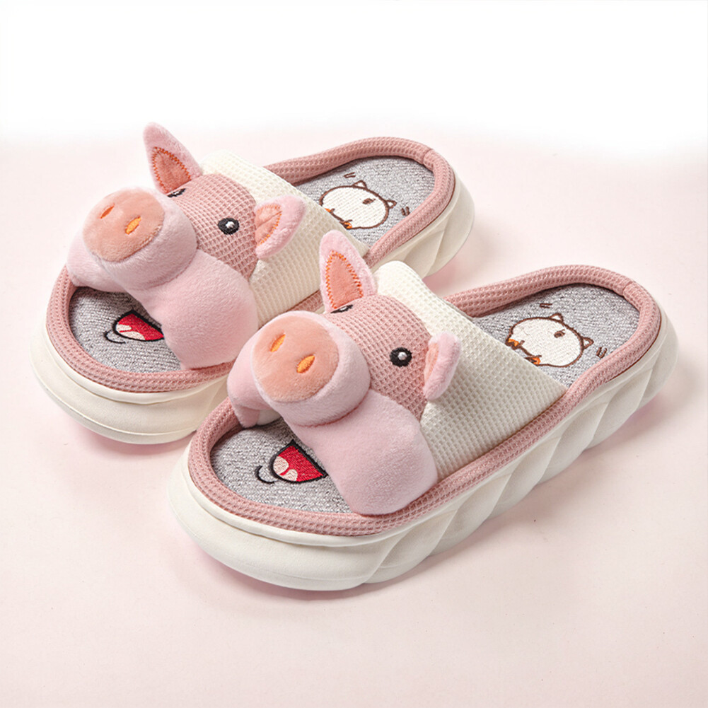 APL Dolci Pantofole di Maiale da Donna Calde Pantofole per Animali Domestici Peluche Porcellini Ha