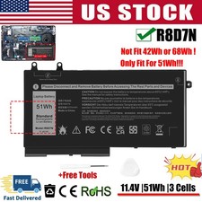 1V1XF 51Wh Battery Replacement for DELL Precision 3540 3550 Latitude 5400 R8D7N