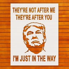 Reusable Plastic Stencil - Impeach Trump Art Template for Wall Decor by Stenc…