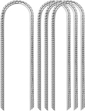 Trampoline Wind Stakes 12 Inch for Hind Wind - 4 Pack Heavy Duty Ground Anchor R