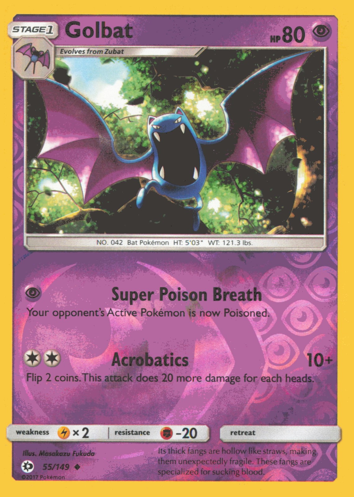 SM Base Set #55/149 Golbat