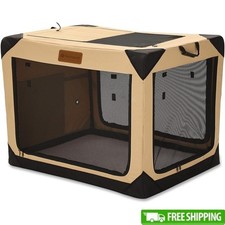 Portable Collapsible Dog Crate Indoor Outdoor Lightweight Breathable Durable New