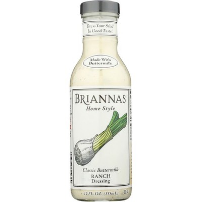 Briannas Classic Buttermilk Ranch Dressing 12 Fl Oz