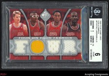 2009-10 SP Game Used Michael Jordan Magic Johnson Pippen Worthy JERSEY /99 BGS 6