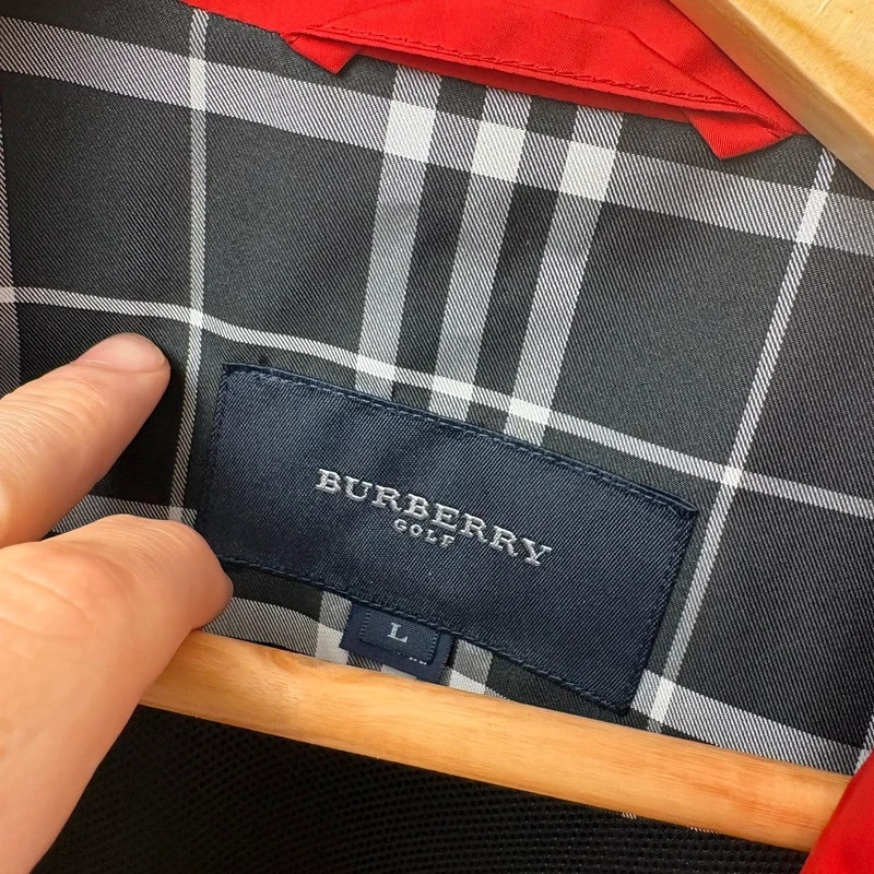 Burberry Golf Vintage Black/Grey Nylon Vest Gilet image 7