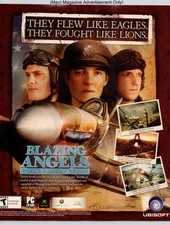 Blazing Angels Squadrons Of WWII Xbox Ubisoft Game Promo 2006 Full Page Print Ad