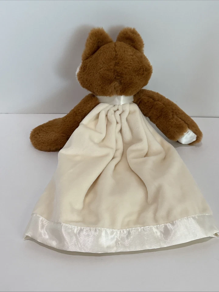 Bearington Baby Collection Peluche Zorro Lovey Manta de Seguridad Crema Satinado 16” Leer Foto 2 de 4