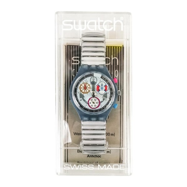 Swatch Chrono Power Steel SCN110 Armbanduhr 1994