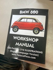 Bmw 600 Workshop Manual Veloce Press Nice Condition. Bmw 600 Workshop Manual Veloce Press Nice Condition.