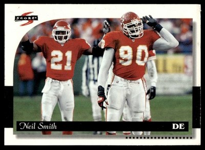 1996 Score Neil Smith Kansas City Chiefs #109 18907