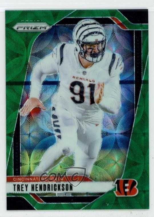 2024 Panini Prizm Green Scope Prizm 18/75 Trey Hendrickson #59 p8v