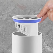 Scarico a pavimento da incasso in PVC per tubi fognari 50-160 mm uso pavimento piatto o rialzato