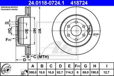2 dischi freno nuovi per NISSAN:ARMADA III SUV,PATHFINDER III,PATHFINDER III VAN