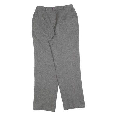 SAG HARBOR Damen Polyester Grau Regular Fit Straight Leg Hose W28 L28