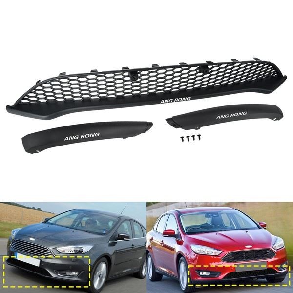 Ford Focus MK3 2015-18 Front StoßStange Unterer Spoiler Einsatz Waben-Mesh Grill-image