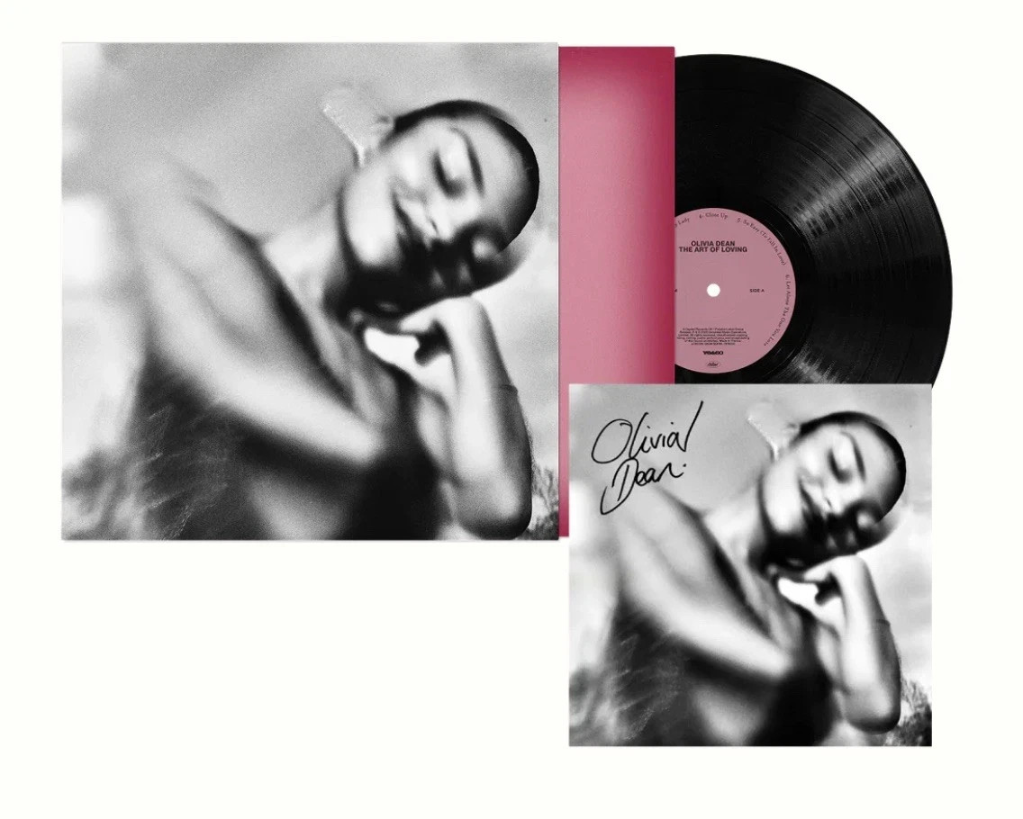OLIVIA DEAN The Art of Loving Black Vinyl LP Signed Art Card - SHIPS NOW