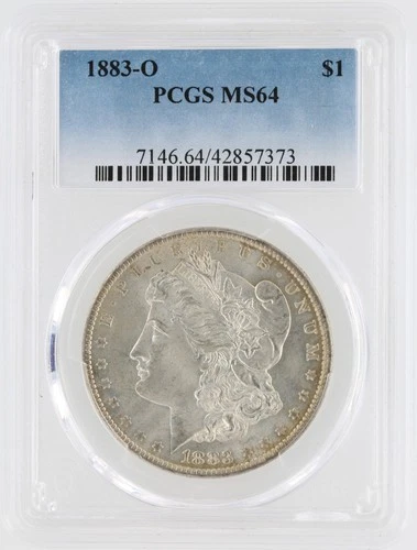 1883-O Morgan Silver Dollar PCGS MS64 S$1 New Orleans Minted No Reserve