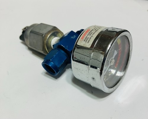 NOS Sniper 15918NOS Nitrous Pressure Gauge & Heater Pressure Switch 4AN Adapter