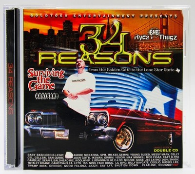 Various ''34 Reasons - Surviving The Game'' -  2004  Compilation  -  Hip Hop 2x CD