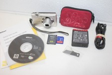 Nikon Coolpix S4000 Digital Camera Silver Bundle - "LENS ERROR" FOR PARTS 