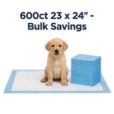 600ct Dog Pee Pads Med 23x24 Economical 3-Layer Puppy Pads Bulk Prices