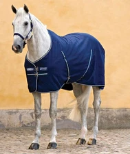 NEW!! Horseware Ireland Navy/White Rambo Stable Horse Sheet  - Size 75