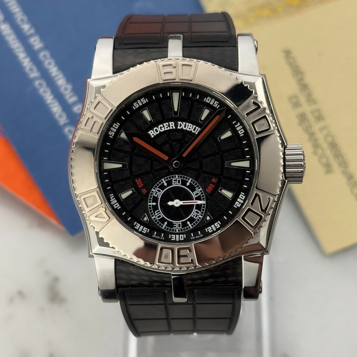 2006 Roger Dubuis Easy Diver SE40 Automatic Steel/White Gold Watch 