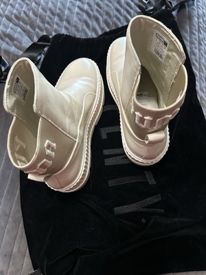 Puma X Fenty Rihanna Chelsea Sneaker Boots Platform Leather Cream Size 7 GUC 