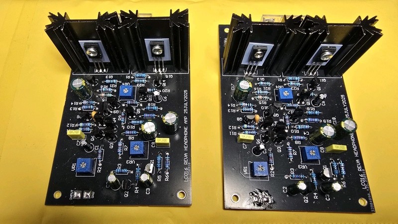 2 x Audiophile Class A Stereo  Headphone amplifiers. UK designed and built.