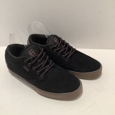 Etnies Jameson Mid Crank Shoes Mens Sz. 7.5M, Black Suede Leather, New
