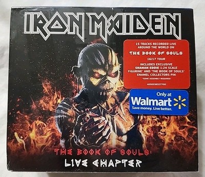 Iron Maiden-The Book of Souls: Live Chapter (2016/17 tour CD, enamel pin, figure
