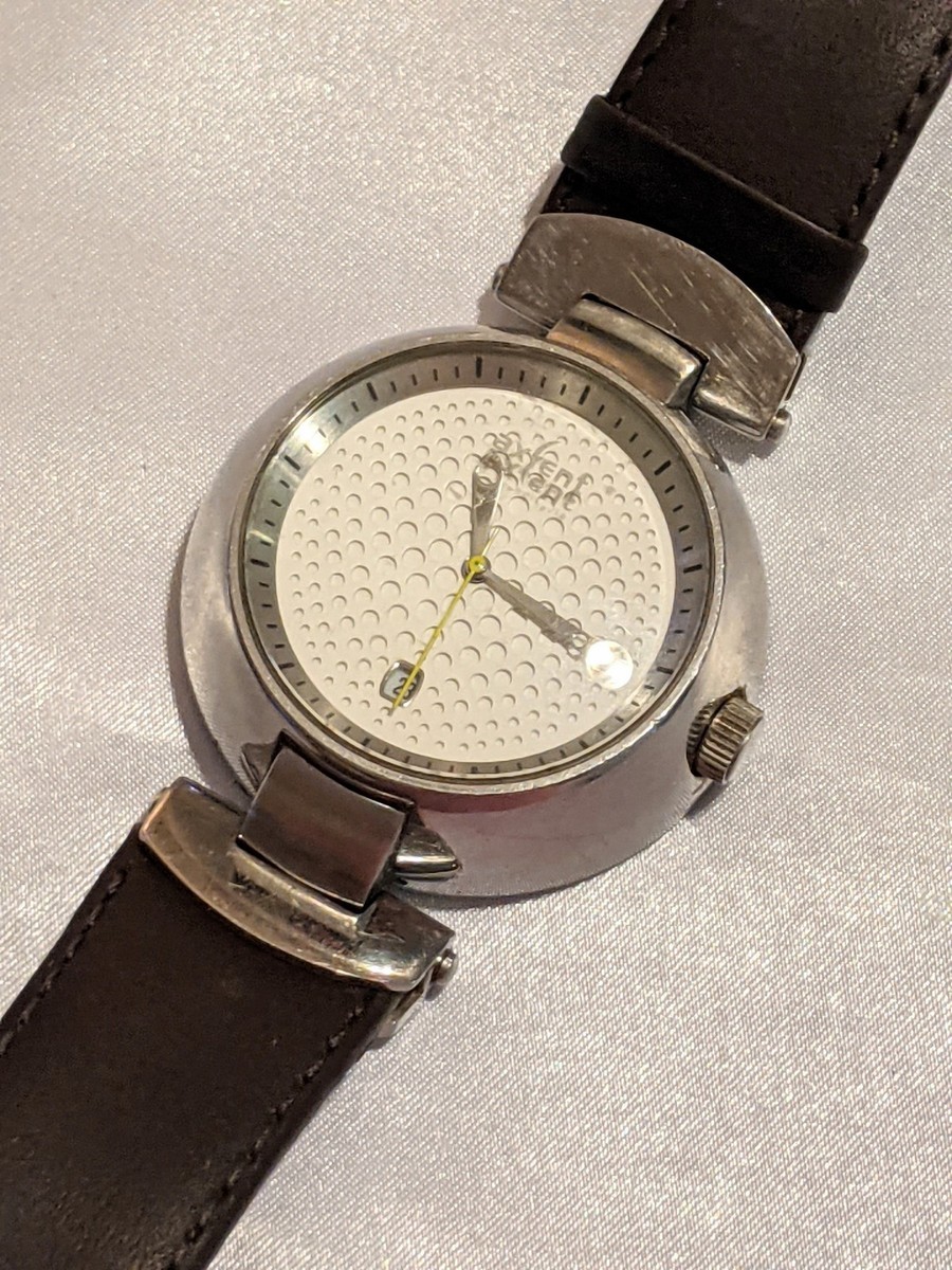 RARE Vintage Axcent Gravity Mens Quartz Watch X8510 Leather Strap 5ATM Stainless Which Watch Today...: Axcent Gravity X8510 main image 4