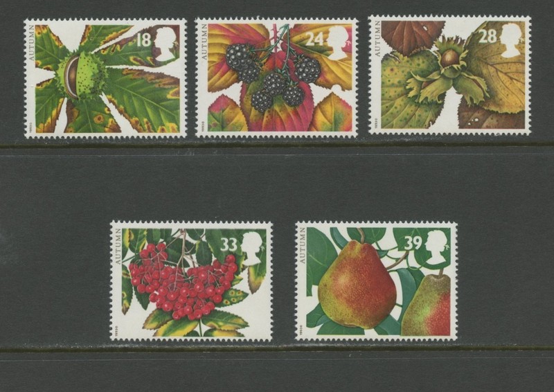GREAT BRITAIN 1510-1514, 1993 FRUITS, MNH (GB6881)