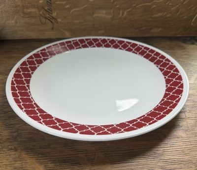 Replacement Corning Corelle Crimson Trellis Dinner Plate 10.25 Inches