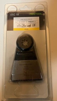FESTOOL 203332 OSC 18 Japanese Style Wood Saw Blades HSB 50/65/J/OSC/5  SET OF 5