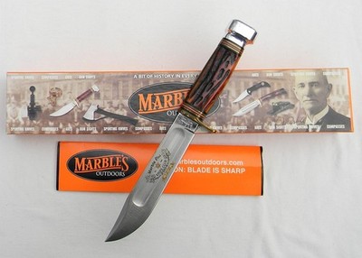 Marble's 2004 Marble Plus Knife Club Ideal knife jigged bone handle 7-inch blade